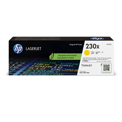 Cartucho de tóner original LaserJet HP 230X amarillo