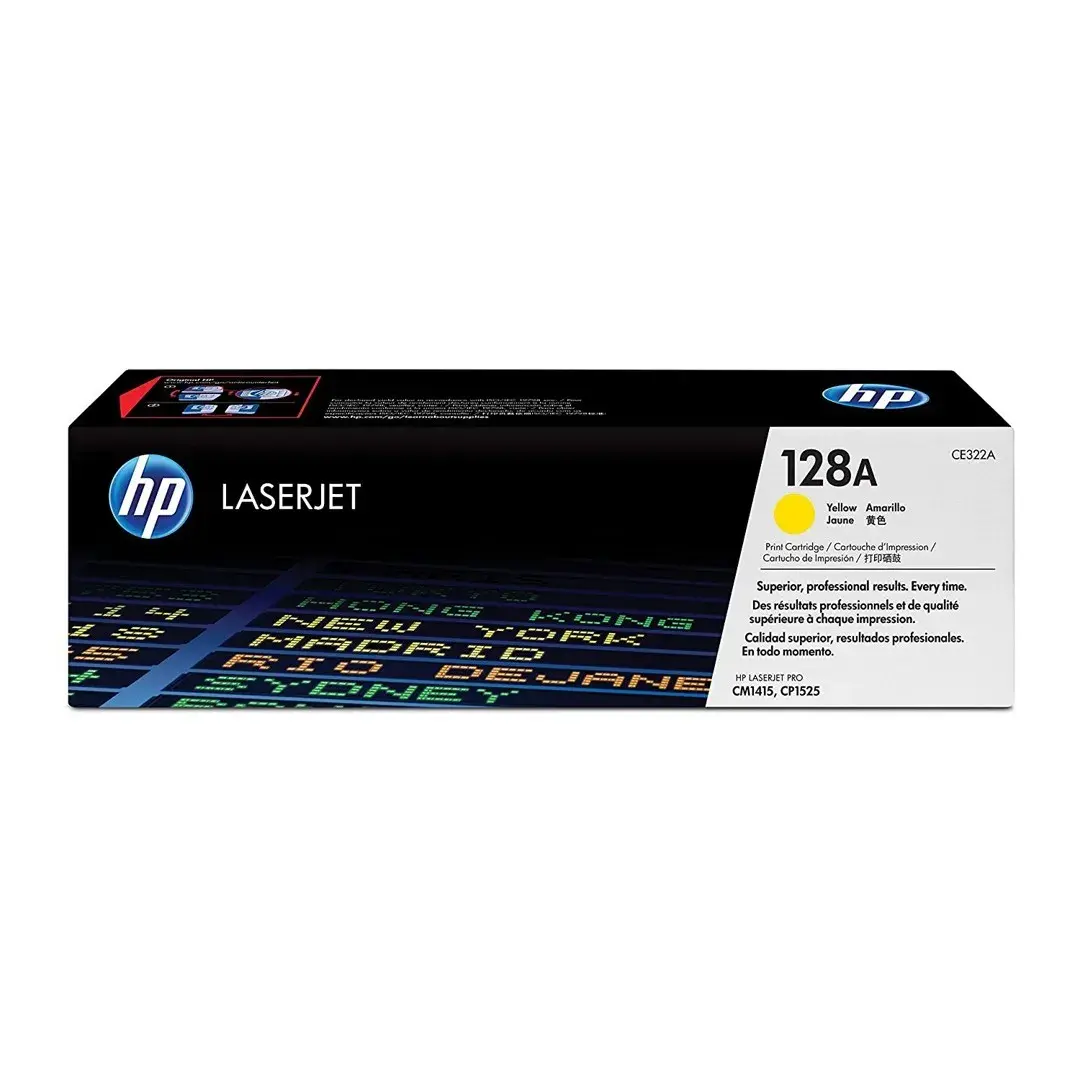 Tóner HP 128A Amarillo Laserjet Original (CE322A)