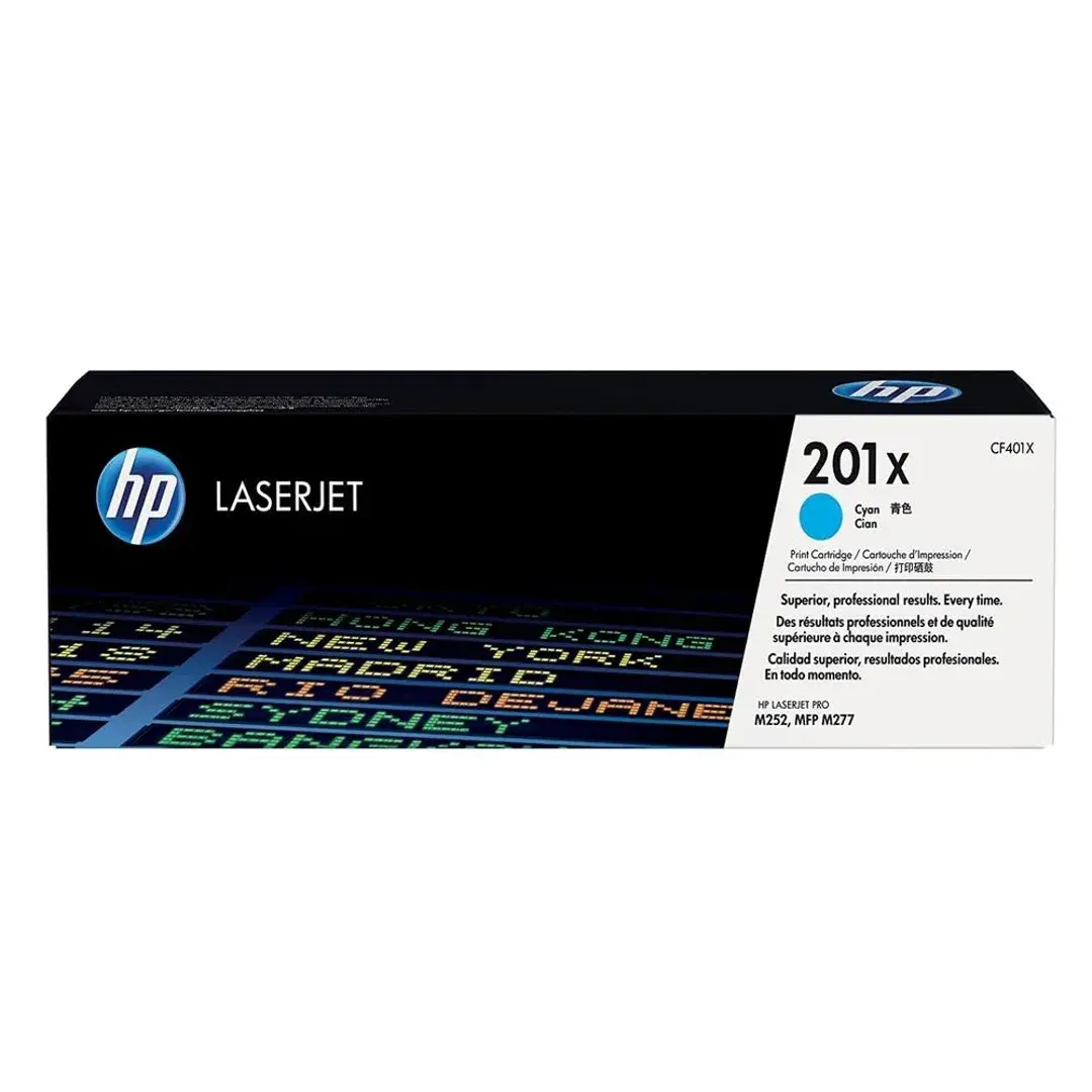 Cartucho de tóner cian LaserJet HP 201X