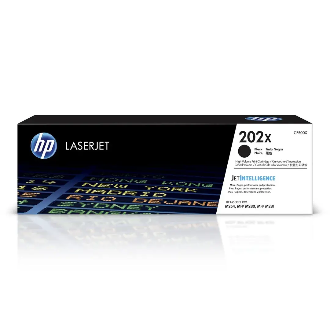 Cartucho de tóner LaserJet HP 202X negro