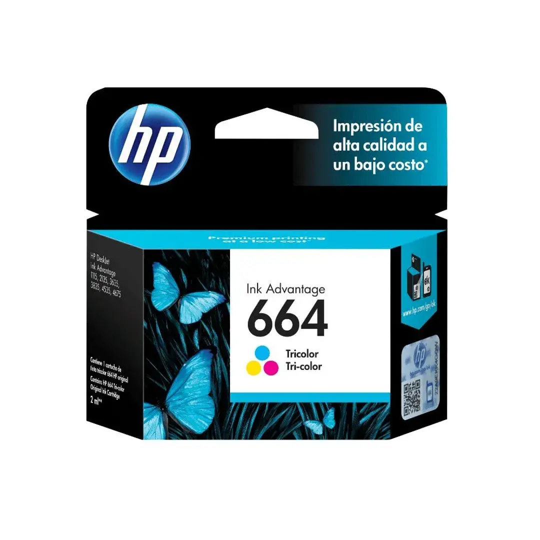 Cartucho de tinta tricolor HP 664