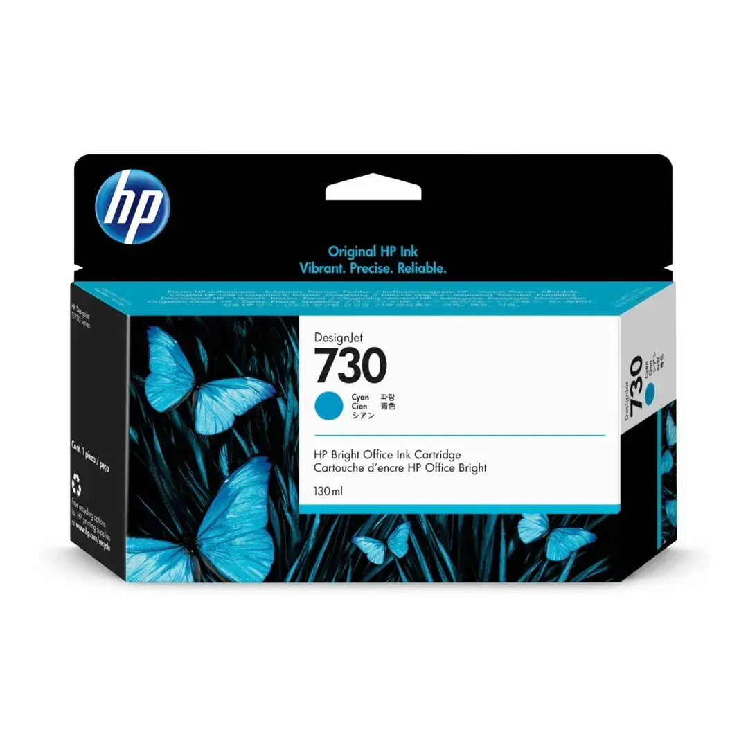 HP 730 130-ml Cyan Ink Cartucho